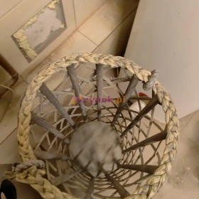  lampion wiklina szary