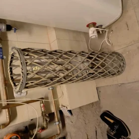 lampion wiklina szary