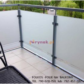 Czym zasłonić szklany balkon- Folie matowe na szyby balkonowe- zapewnij sobie prywatność- Oklejanie balkonów Warszawa Folkos
